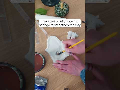 How to fix cracked air-dry clay - easy art hack