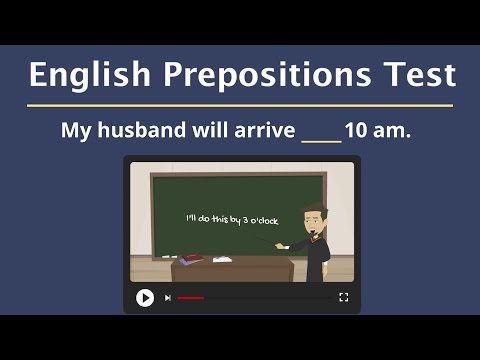 English Prepositions Test – Do you know these 12 prepositions? – English Grammar Test