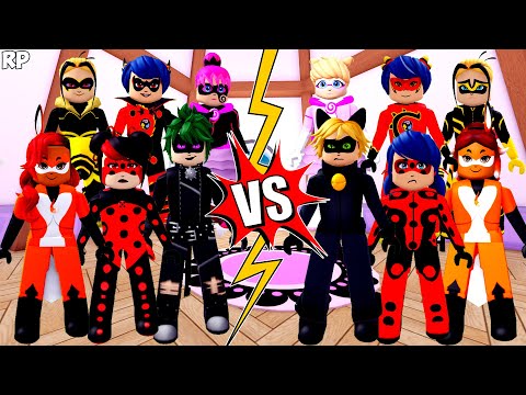 REVERSE VS ORIGINAL TRANSFORMATION (COMPARISON) NO MIRACULOUS RP - MIRACULOUS ROBLOX!