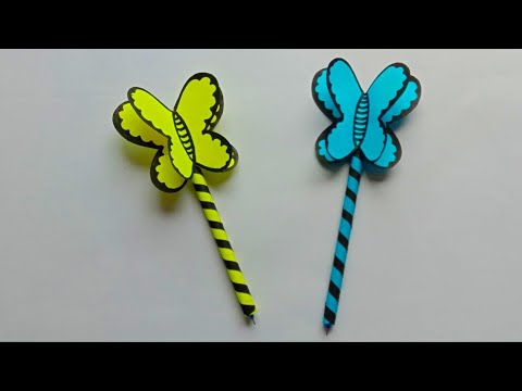 Diy Beautiful Butterfly Pen Topper Craft | Pen Craft | Diy Pen