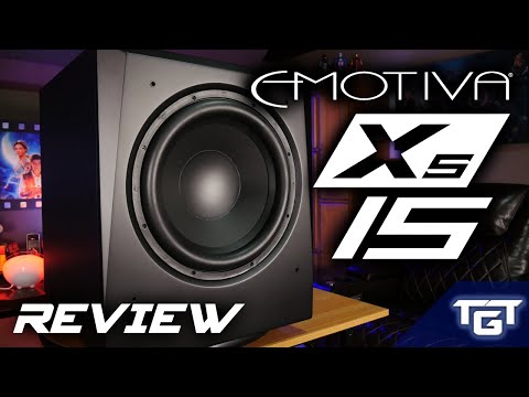 NEW EMOTIVA XS15 Home Theater Subwoofer | Review and Bass Test!