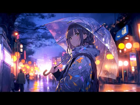 Late Rainy Night ☔ Lofi Fall Vibes ☔ Rainy Lofi Songs To Calm Down And Escape From Your Thought