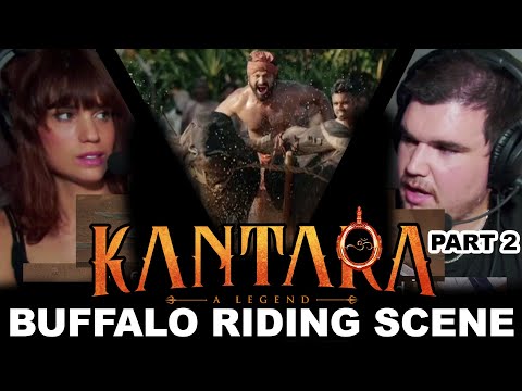 KANTARA BUFFALO RIDING SCENE - PART 2 - Rishab Shetty, Kishore Kumar G, Achyuth Kumar, Sapthami