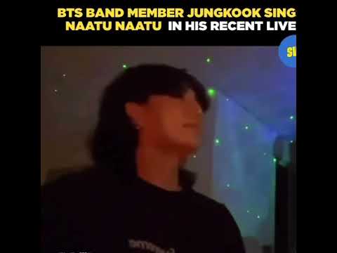 BTS JUNGKOOK SINGS INDIAN SONG NAATU NAATU IN HIS RECENT LIVE