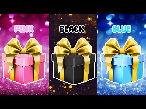 Choose Your Gift...! Pink, Black Or Blue❤️🖤💙 How Lucky Are You? 😱 QuizZone