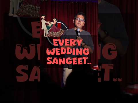 Every Wedding Sangeet | Stand-up Comedy by Abijit Ganguly #standupcomedy #wedding #sangeet #shorts