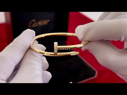 Unboxing Video | Cartier Juste un clou bracelet, Yellow gold, Diamonds