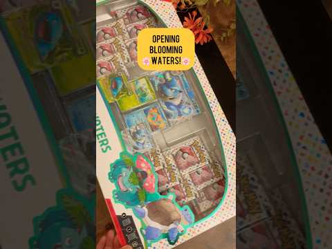 Blooming Waters Collection Set Opening!  Part 1 - finally got one! #pokemoncards #pokemontcg