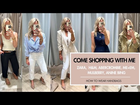 Come Sale Shopping With Me to Zara, H&M, Abercrombie, Anine Bing ME+EM and Mulberry! Melissa Murrell