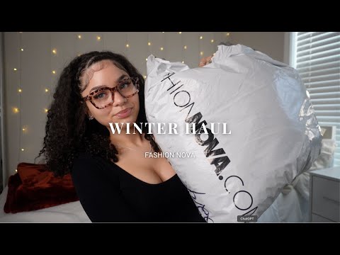 WINTER CLOTHING HAUL || FASHION NOVA || VLOGMAS #1