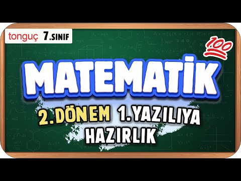 7.Sınıf Matematik 2.Dönem 1.Yazılıya Hazırlık 📑 #2025