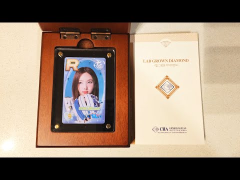 I Won A 1/1 TWICE Superstar JYPNation (SSJYP) Nayeon Photocard With A Real Diamond Embedded