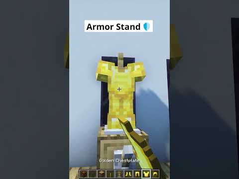 Minecraft Armor Stand🛡️ #shorts