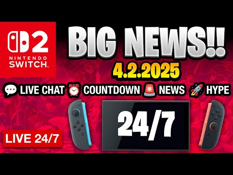 NINTENDO SWITCH 2 NEWS - LIVE - PRICE, SPECS, COUNTDOWN, GAMES, CHAT & MORE!