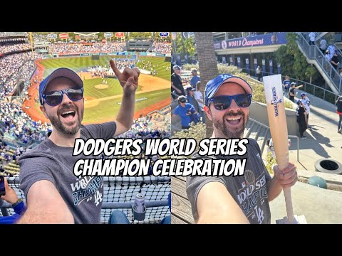 Dodgers World Series Champion Celebration at Dodger Stadium