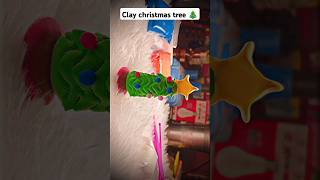 Clay christmas tree 🎄🎄 drawing for kids #drawingforkids #kidart #christmastreedrawing #clayart