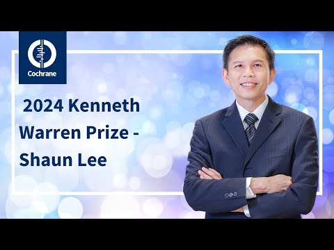 Winner of the 2024 Kenneth Warren Award: Shaun Lee