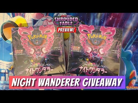 *LIVE*  Japanese Night Wanderer Pokemon cards Giveaway!