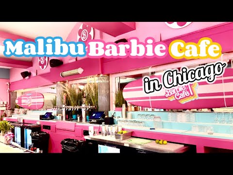 MALIBU BARBIE CAFE in CHICAGO | Bucketlisters Experience Pink food Barbie movie