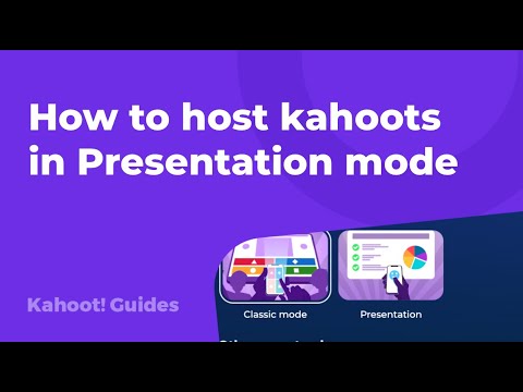 How to host kahoots in Presentation mode