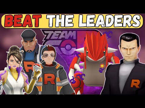 HOW TO BEAT ALL THE TEAM GO ROCKET LEADERS & GIOVANNI in Pokémon Go!