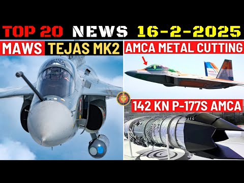 Indian Defence Updates : Tejas MK2 MAWS Ready,AMCA Metal Cutting,142Kn Engine for AMCA,ATAGS to Chad