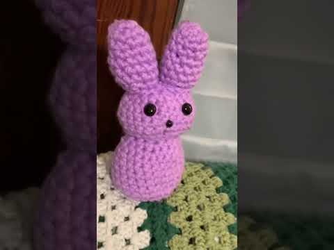 First #crochet #amigurumi of 2024! I’m so pleased with this peep I think I will make more #yarn