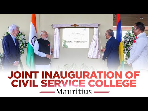 LIVE: PM Modi and PM Ramgoolam jointly inaugurate Civil Service College in Mauritius