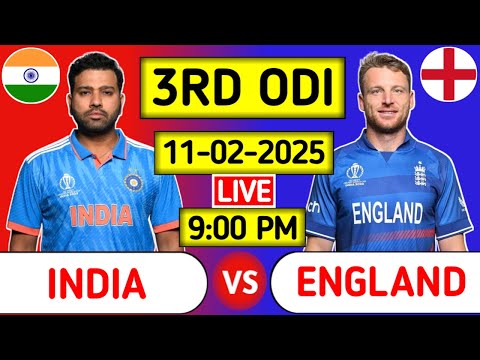 India Vs England 3rd ODI Live Score - Part 2