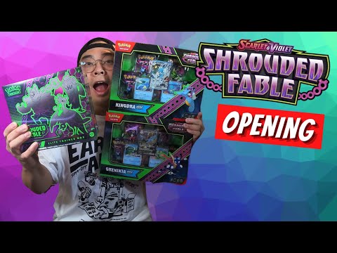 New Pokemon Shrouded Fable Products Opening (ETB, Kingdra ex & Greninja ex Box)