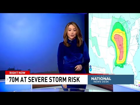 70 million people affected by severe storm risk into the weekend