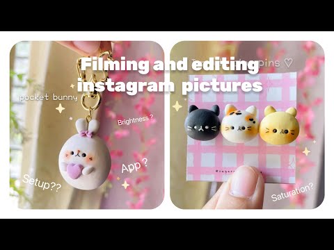 ✨How I TAKE and EDIT my Instagram posts for my small clay business ˙✧˖📷