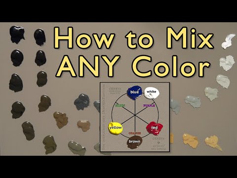 How to Mix ANY Color - No Talent Method - oil painting instruction