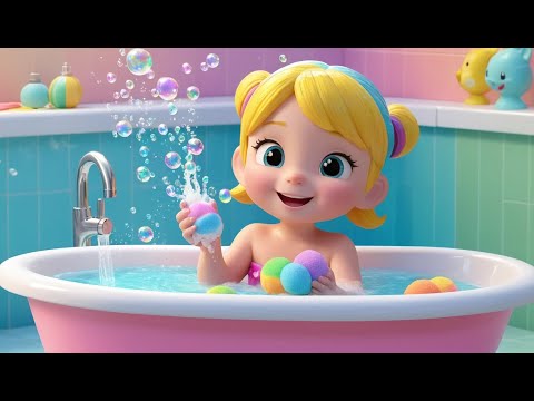 Splish, Splash, A Rainbow Bath Rhyme Song | Popular Nursery Rhyme | Educational Kids Songs