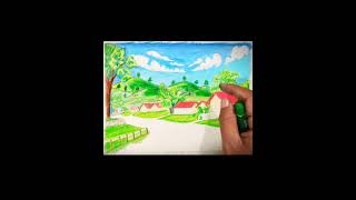 A Beautiful Village Drawing.Ep4 #drawing #viralvideo #villagedrawing #art #painting #villageartistry