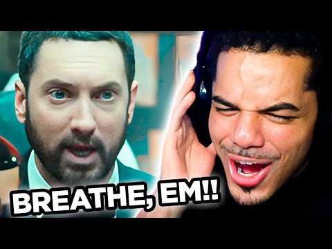 "DOES HE HAVE LUNGS??" Gen Z Reacts to GODZILLA - Eminem (HOLY FU*CKING SH*T) (DIRTY)