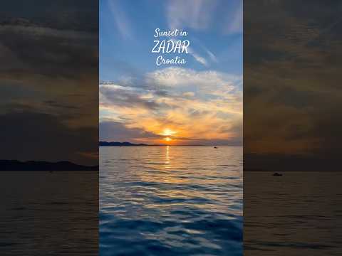 Sunset in Zadar Croatia by the Sea Organ ! #travel #croatia #shortvideo #vlog #travelvlog #sunset