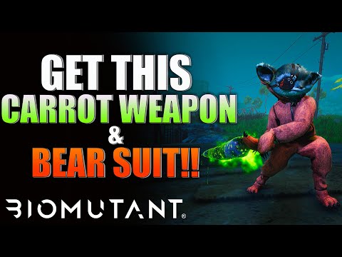 Biomutant How To Get A Infected Carrot Melee Weapon And Teddy Bear Suit! (Ps5 Gameplay)