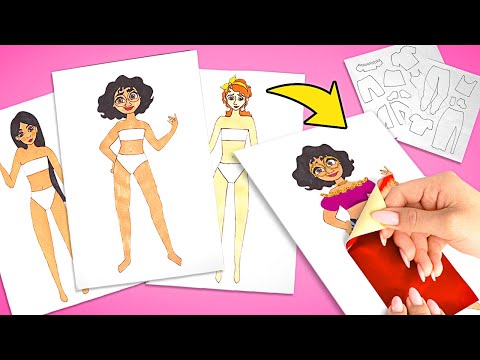 🎨 Let's Make Stunning Paper Dolls with Glitter & Color! 💖✨