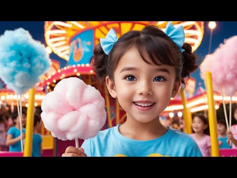 Cotton Candy, Cotton Candy, Sweet and Light Rhyme Song | Popular  Rhyme | Educational Kids Songs