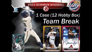 2023 BOWMAN HOBBY 10 Case (120 Box) PLAYER Break eBay  03/17/25  - CASES #1-5 w/ RECAP