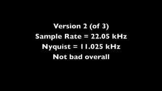 Audio Sampling Rate Demo