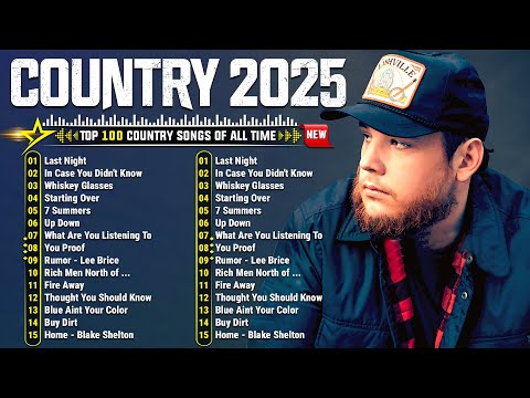 Top Country Songs 2025 📀 Luke Combs, Jason Aldean, Luke Bryan, Chris Stapleton, Kane Brown,Lee Brice