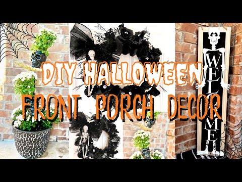 Halloween Front Porch Decoration Ideas 👻| Halloween Decor 2022 Outdoor | DIY Dollar Tree