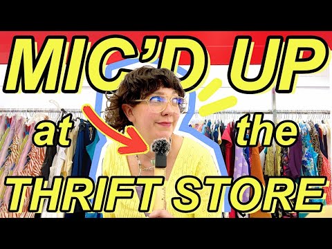 I MIC'D UP AT THE THRIFT STORE (& chaos ensues) 🕵️✨ undercover thrifting & thrift haul