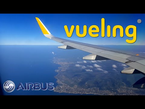 Vueling Airbus A320 ✈ Approach and Landing in Rome-Fiumicino