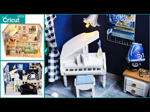 Miniature Kit Sasha's House | Cricut Mini Tutorial | Dollhouse DIY Transformation | Mini Kit Bash