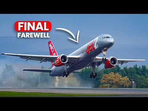 🔴 SNOW at Manchester Airport 🌨️The LAST Jet2 757 Retirement ✈️