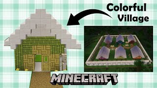 Minecraft Colorful Village Part 3 - Green House