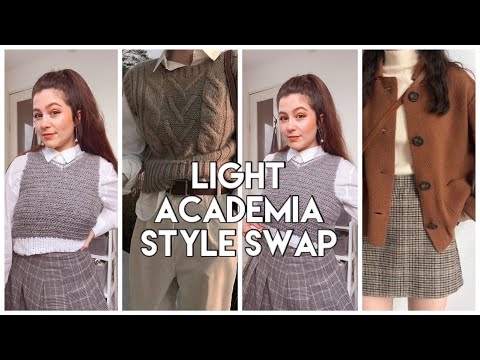 dressing as trendy aesthetics// light academia style swap